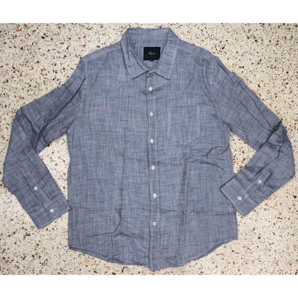 Rails Men's Blue Button Up Long Sleeve Shirt Size‎ Medium